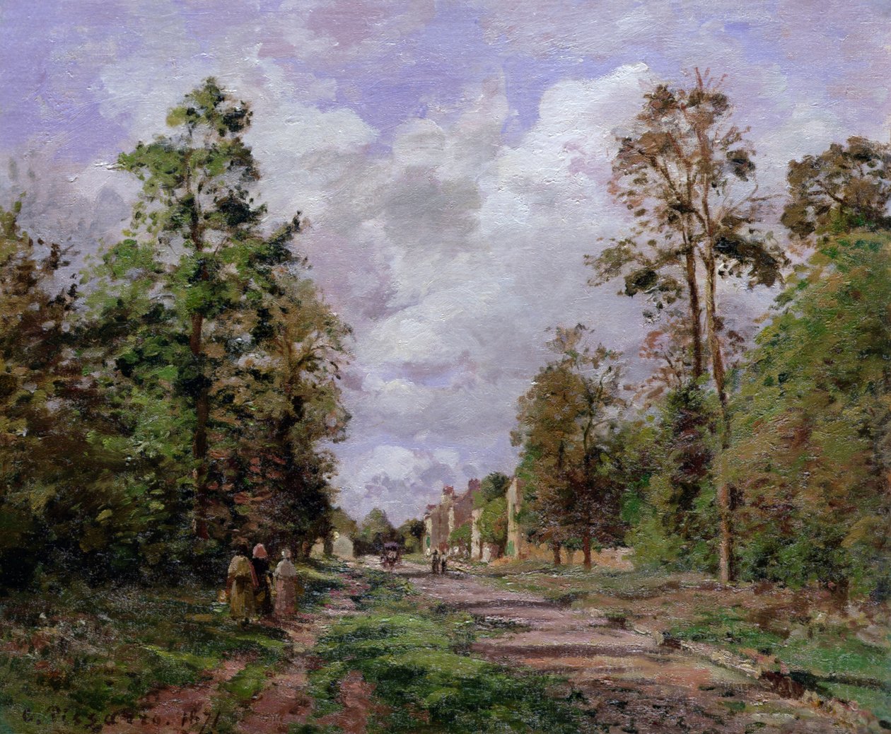 The Road to Louveciennes at the Edge of the Wood, 1871